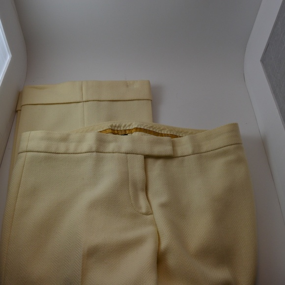 J. Crew City Fit Cream Wool Pants - Picture 4 of 7